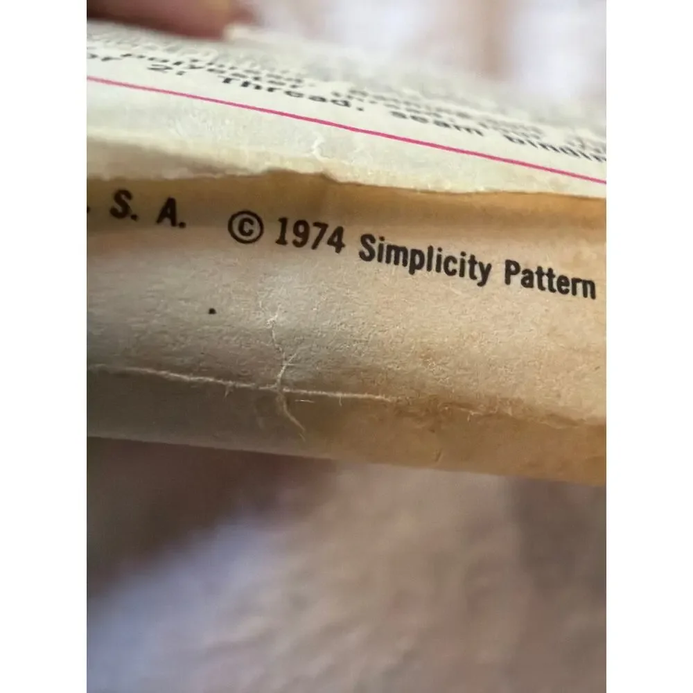 Vintage Simplicity 6356 Misses Swimsuit Bathing Suit Cover Up Pattern Size 12